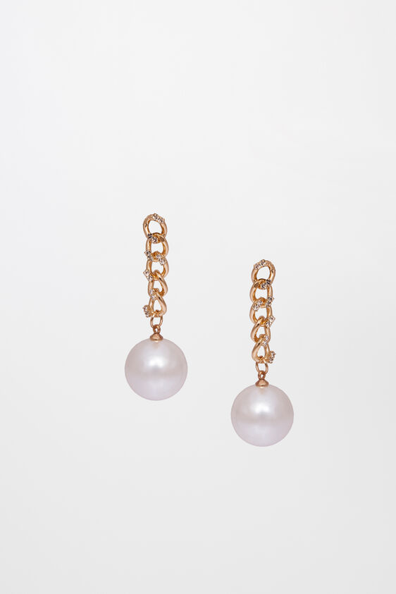 Off White Metal Earring, , image 1